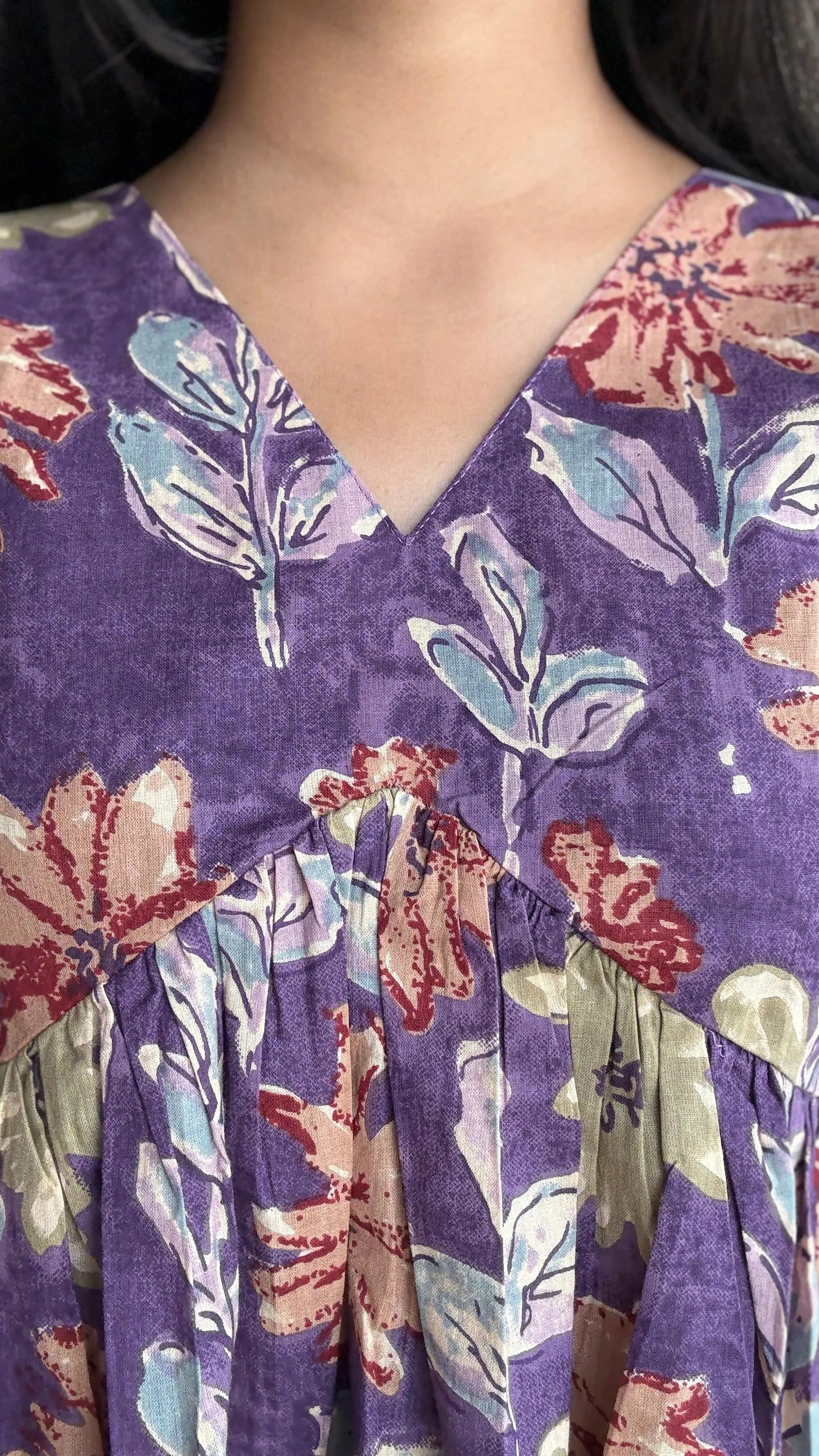 Pinku Peplum Style Short Kurti Kalyanja